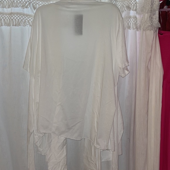 White Short Sleeved Cardigan - Picture 2 of 3